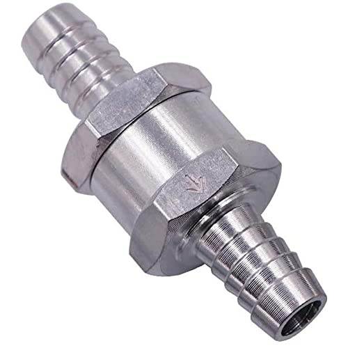 【送料無料】Hadefa チェックバルブ 逆止弁 ワンウェイバルブ 燃料コック ガソリン用 ディーゼル油用 ..