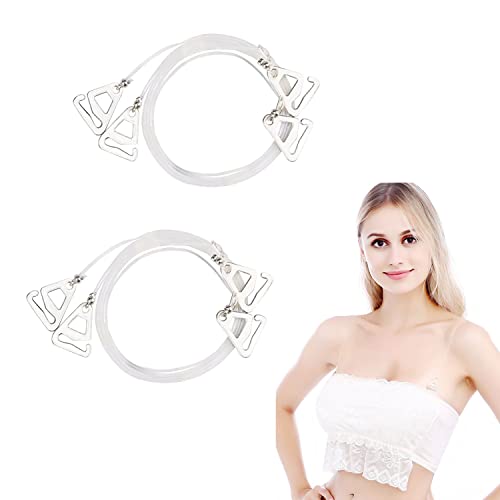 【送料無料】Doyeemei ブラストラップ ブラジャーストラップ (2ペア) 透明 極薄 レディース 肩ひも シ..