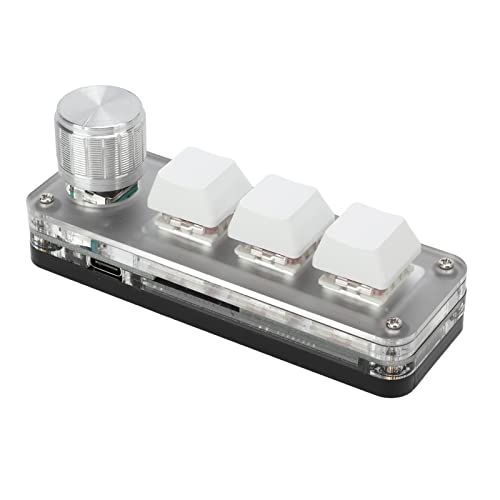 【送料無料】ミニ3キーキーパッド 片手メカニカルゲーミングキーボード ホワイトDIYプログラマブルメカ..