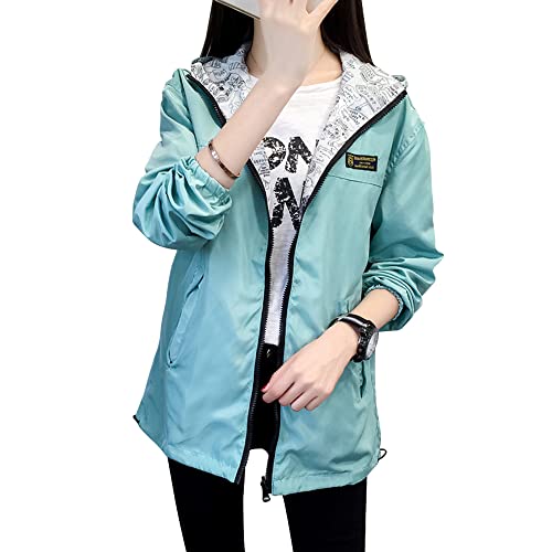 【送料無料】CLAZOLIY ウインドブレーカー レディース リバーシブルデザインパーカー カジュアル uvカット 撥水加工 アウトドア アクティブ ウェア 防...