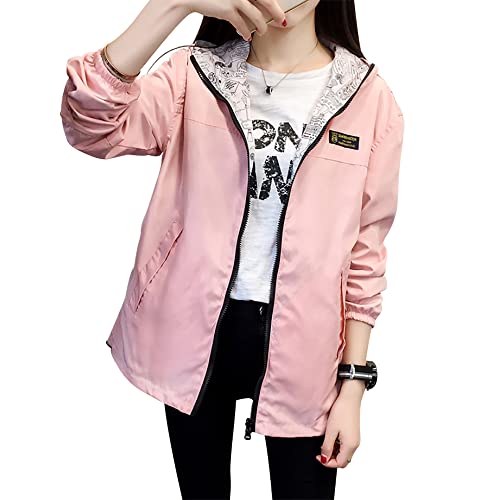 【送料無料】CLAZOLIY ウインドブレーカー レディース リバーシブルデザインパーカー カジュアル uvカット 撥水加工 アウトドア アクティブ ウェア 防...