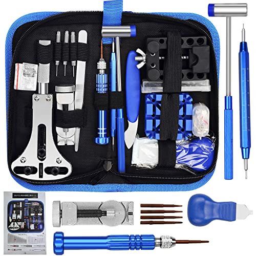 【送料無料】時計工具 腕時計修理工具 208点セット 時計 電池交換 ベルト交換 バンドサイズ調整 時計の..