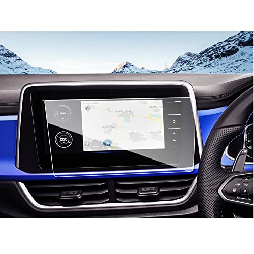 【送料無料】ruiya 強化ガラス 2022新型 T-Roc専用 Tロック カーナビ 保護フィルム 9.2インチ VW用フィルム Discover Pro ディスプレイ フィルム ナビ 保護フィルム 9H カスタムパーツ キズ防止 汚れ防止 極薄 新開発AFロータス効果 高感度タッチ 自己吸着 貼付簡単