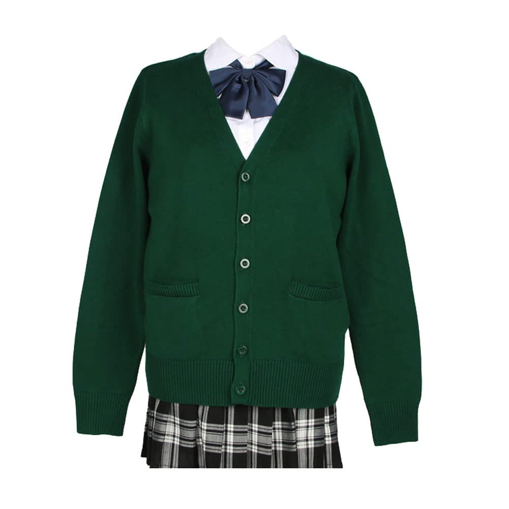 【送料無料】zuevi スクールカーディガン 女子 制服 カーディガン 長袖 学生 レディース セーター トッ..