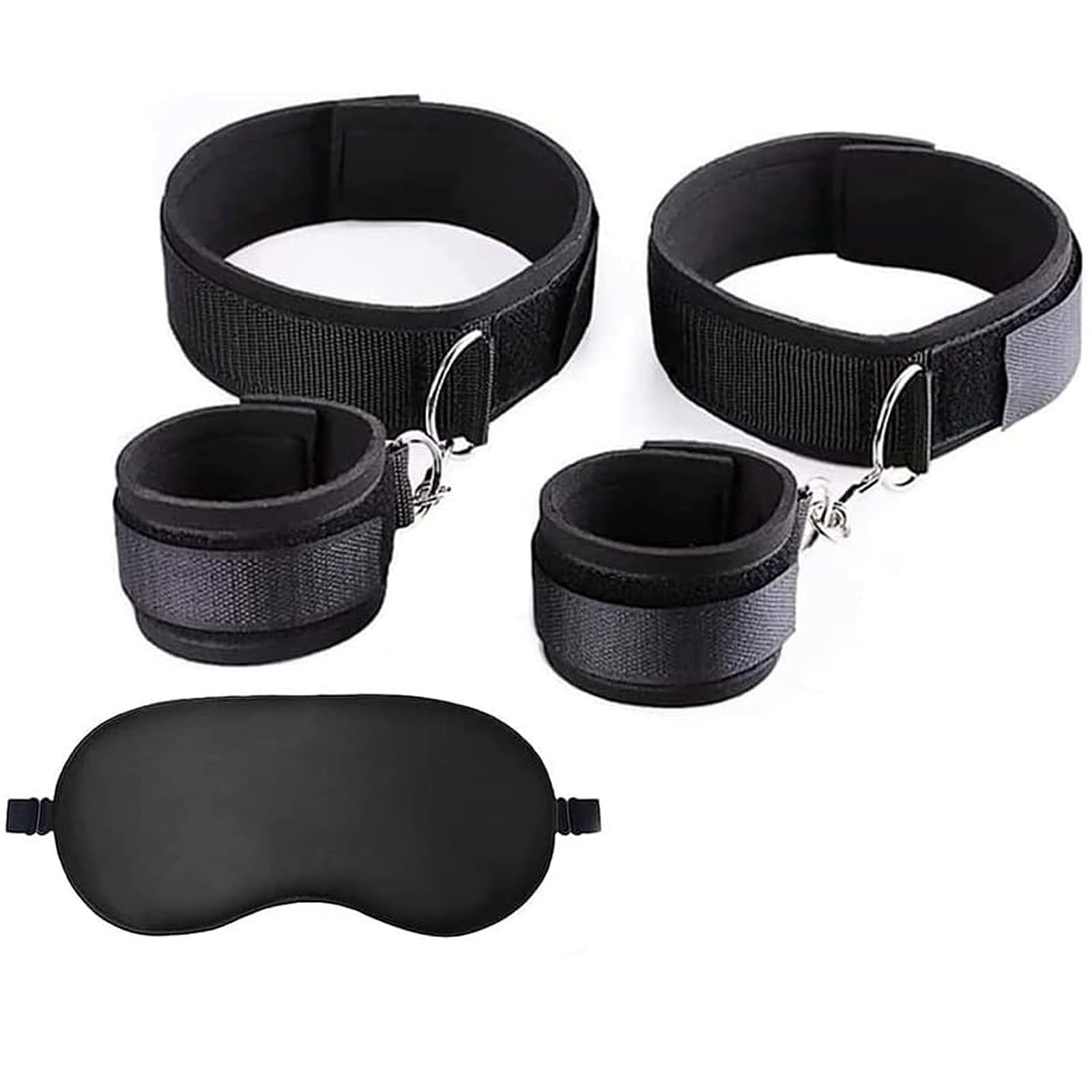 【送料無料】Sukudon SMグッズ SM拘束具 M字開脚具 M字開脚枷 拘束ベルト 足枷 手枷 アイマスク smグッ..