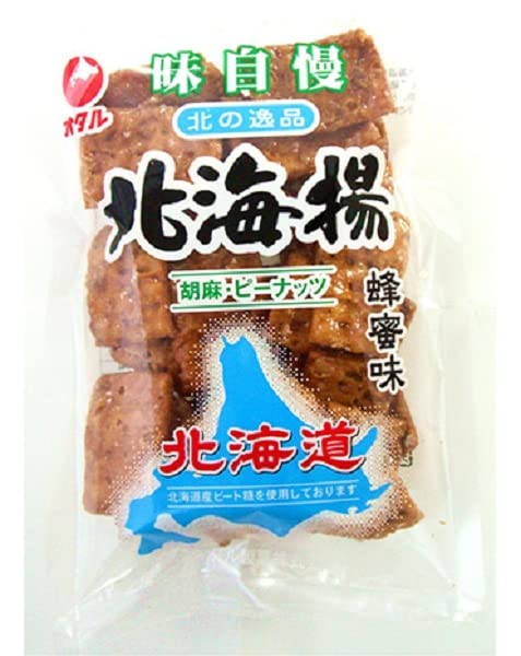 商品情報商品の説明商品紹介 生地に胡麻・ピーナッツを練り込み、米ぬか油でカラッと揚げ、ビート糖と蜂蜜等をブレンドした当社独自の糖蜜をからめた、やわらかく風味豊かな板状かりんとうです(ビート糖は北海道産の砂糖です。)。 原材料・成分 小麦粉（国内製造）、砂糖、植物油脂、水あめ、ピーナッツ、ごま、はちみつ、食塩、イースト／膨張剤、乳化剤、（一部に小麦・落花生・ごまを含む）主な仕様 内容量：120gx6袋直射日光・高温多湿をさけ保存下さい。