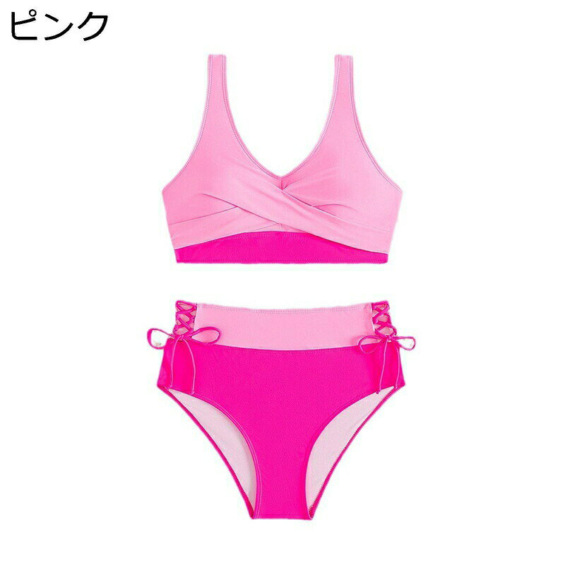 　　　 ◆◇◆人気の秘密◆◇◆ ?【胸をしっかり包む】胸への密着性がいいです!胸が大きい方におすすめです!さらに背中の肩ひもは調節可能なので、着心地もさらに快適です!胸のフリルは、胸の輪郭をしっかり隠してくれるので自信がつきます! ?【パッド】嬉しい！パッド付き カップには付属でパッドが付いています。 届いてすぐ使えるのが嬉しい！ きれいな谷間をメイク ?【ボトム】ボトムはミディアムカバーレージ、両側に結び紐にあります、調節することができます。 ?【ハイウエストのデザイン】パンツはハイウエストなデザインなので、気になるお腹をしっかり隠してくれます!お尻をしっかり包み込むので露出しすぎず安心感もたっぷり。海での水遊びも楽しく写真撮影もできます!ボトムはシンプルなフォルムで、脚をより長く美しく魅せます。 ?【水着利用】プール、BBQ、海水浴、ビーチや温泉スパ施設などの国内旅行、海外旅行には大活躍です！夏だけでなくオールシーズン使えるスイムウェアです。 　　　◆◇◆注意事項◆◇◆ご覧のモニターの環境、撮影環境により実物と色味が異なって見える場合がございます。湿った状態で他のものと擦り合わせると色が移る恐れがあります。濃色品の洗濯時は、白色、淡色と分けて洗ってください。説明 ゜+o。。o+゜?〜ご来店ありがとう〜?゜+o。。o+゜ 「ディテール」 ?スタイル：モノキニ ?ブラ仕様：パッド付き ?素材：ポリエステル 「サイズ」 ?サイズの詳細は左画像商品説明をご覧下さい。 「商品特徴」 上品でユニークなカットと色気を秘めたカシュクールが眩しい、スタイリッシュ×セクシーなワンピースタイプの水着です。 大人っぽい上質なカラーで身体のラインを引き締めつつ、艶っぽく演出します。 伸縮性があるので、お腹周りもすっぽり入り体型もしっかりとカバー ビーチはもちろん、バカンス、バーベキュー、温泉等にもぴったりです。 恋人や友人、お子様、家族と。春夏だけではなく、秋冬の海外旅行にもぜひお求めください。 「ご注意」 ?この商品ページの色はあなたの参考用です。実際の製品の色は、色収差や撮影光の状態をモニターするためにここに表示されている画像とは多少異なる場合があります。 ◇「検索キーワード」◇ スクール水着 パレオ パンツ また割れ スイムウェア レディース タンキニ モノキニ ビキニ パンツ 水着 レディース 体型カバー モノキニ レディース セパレート ロング 半袖 無袖 大きいサイズ 体型カバー 水着 レディース 体型カバー オフショルダー タンキニ 接触冷感 ソフト肌触り 女性用 紫外線対策 UVカット ホルターネック ボディーライン 大きいサイズ 水着 パンツ フィットネス