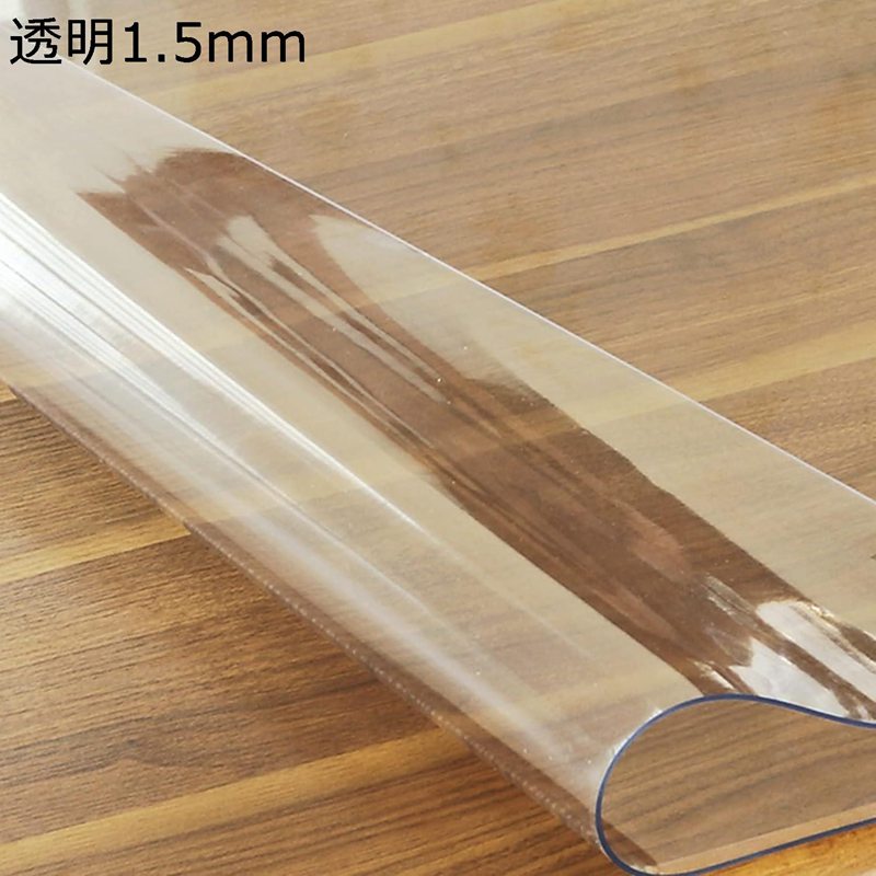 足元マット 透明 キッチンマット 厚さ1.5mm 床保護シート ズレないマット PVC 床傷防止 凹み防止 拭き取り可能 台所マット 多機能 足元マット 騒音対策 机下/椅子/フロア/畳/床暖房対応/オフィス40x60cm 3