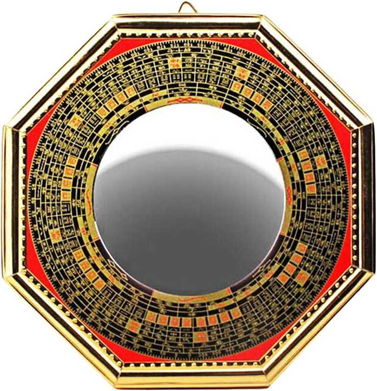 邪気を跳ね返し拡散! 八卦羅盤 凹面鏡 凸面鏡 壁掛け/玄関置物