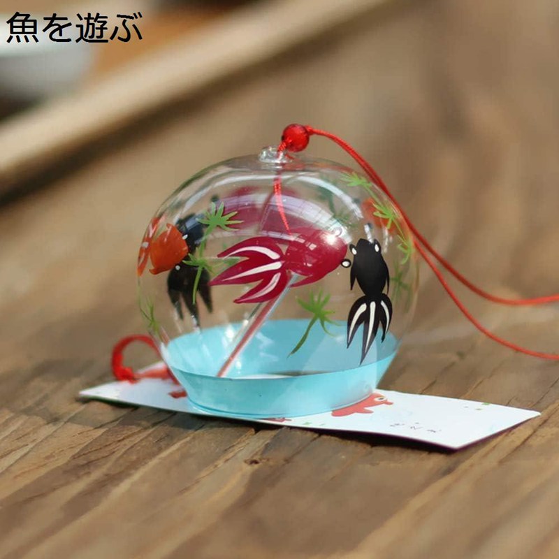 風鈴 ガラス 江戸風鈴 宝の船 ウィンドチャイム 夏の風物詩 可愛い 装飾