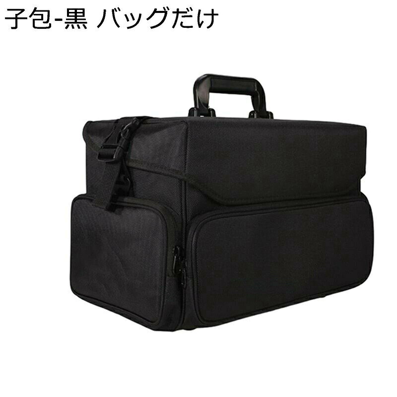 キャスター付き メイクキャリーケース コスメボックス プロ仕様 セット可能 4輪 大容量 収納ケース ナイロン 仕切り 救急セット 大型トロリー収納ボックス 美容師 出張 旅行用 お手入れも簡単 おしゃれ mai-do-10048448 お米の米道 楽天市場店 サンプル画像3