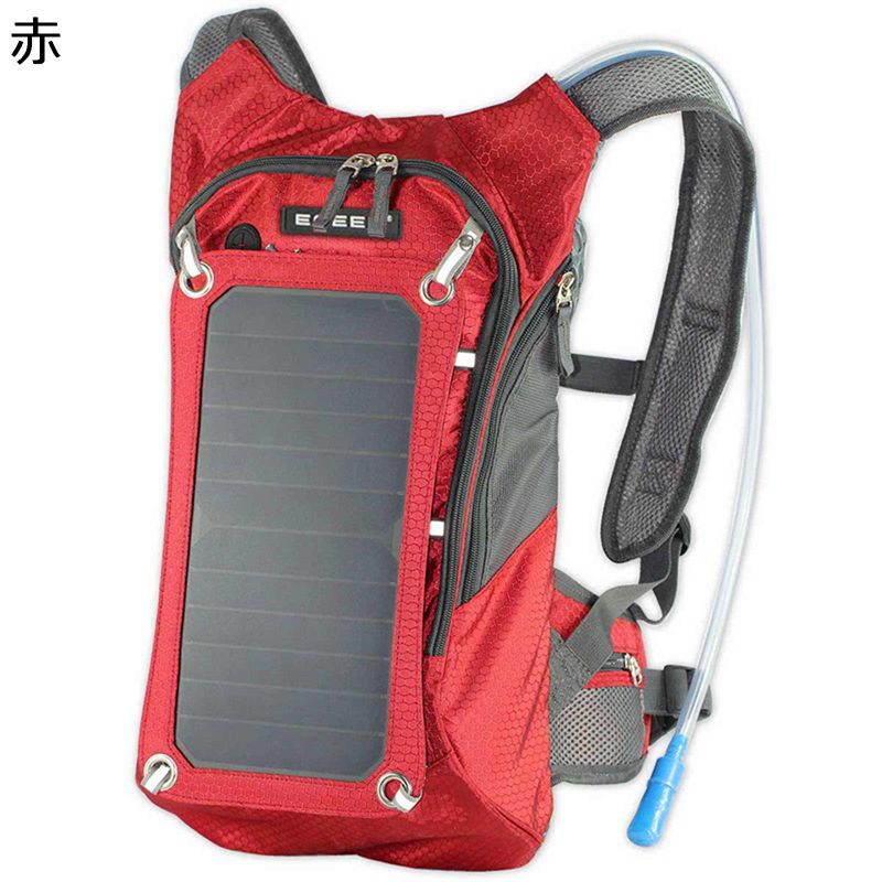 登山用リュックサック ザック 太陽電池装置 充電ポート付き USB バックパック 大容量 防水 アウトドアパック デイパック メンズ 人間工学 軽量 収納性 デイバッグ 通気 耐久 ピクニック