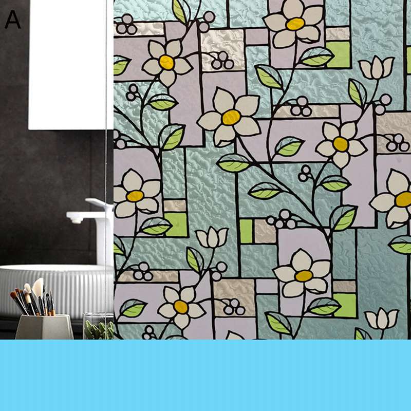 Rakuten - 外から見えない窓フィルム はがせる 窓用フィルム ガラス 断熱 水で貼れる 目隠しシール 遮光 紫外線対策 シンプル 新生活 新築祝い お風呂 リビングルーム ベランダ 賃貸適用 すりガラス インテリア 装飾