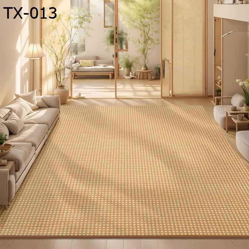 10帖用（352 cm×440 cm） - 籐編みマット 籐編みラグ ユニット畳 涼感 カーペット ナチュラル ベビーマット 夏用 涼しい籐編み敷物 厚い 大判 防虫 防カビ 遮音 防滑 和室 パタパタたたみ 洗える 室内 ベッドルーム 屋内