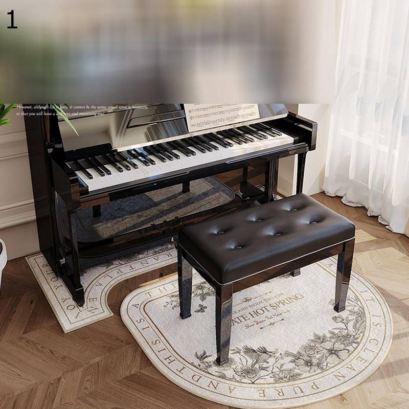 Patterned - ピアノマット フロアマット 遮音パッド 防音カーペット チェアマット 防音フロアマット 玄関マット U型 異形 振動吸収マット 北欧風 床保護 防音 防ダニ 厚め 振動吸収 スタジオ 学校