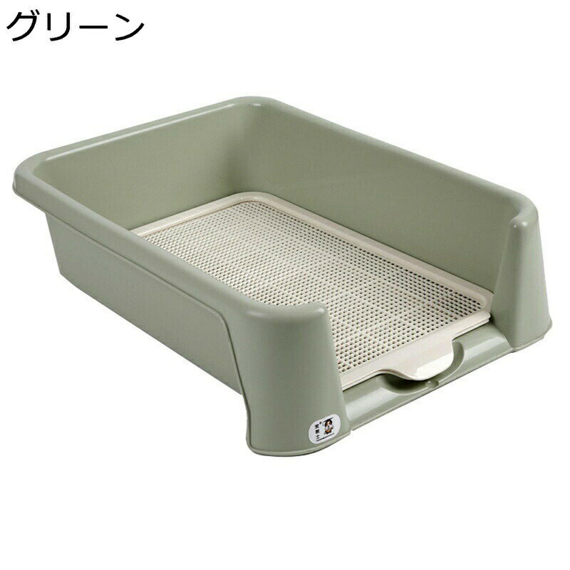 Tray Toilet Container - 犬トイレトレー トイレトレー 犬 メッシュ 足を乾燥させ マーキング柱付き 壁プレート付き 飛散防止 ワイド 犬用トイレ トイレトレー お手入れが簡単 床を保護 ペットトレーニング