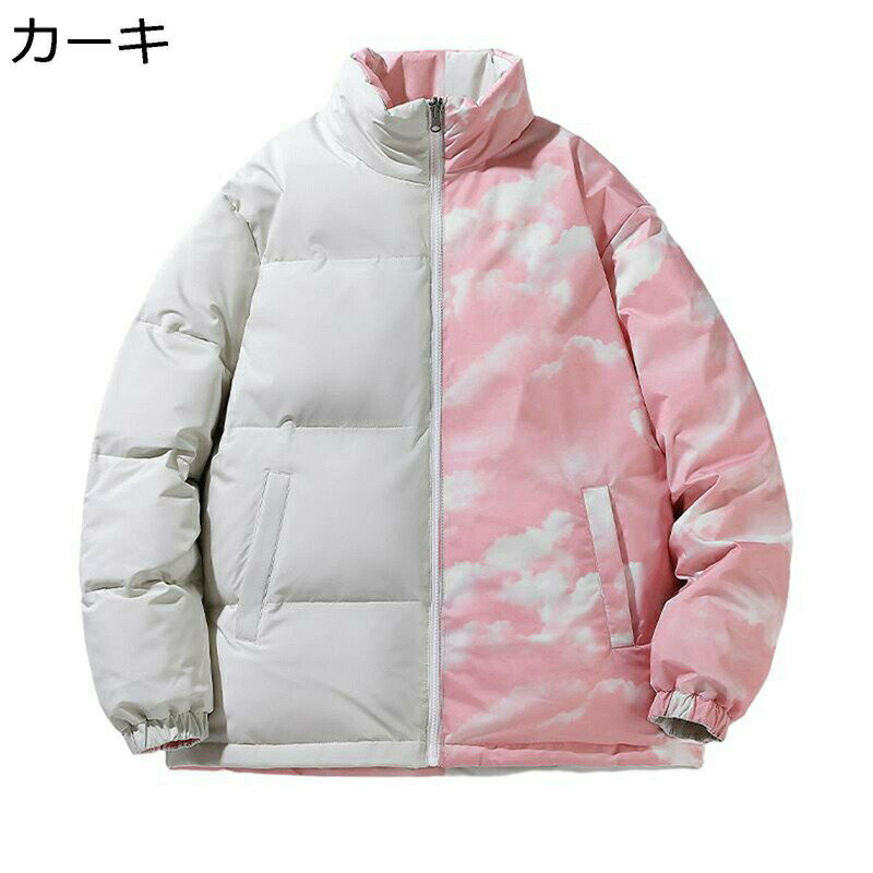 樂天商城 - レディース メンズ ダウンコート 冬服 両面着用 立ち襟 薄手 軽い ショート丈 ファッション リバーシブル カジュアル スポーツ アウター 防寒性 防風性 カッコイイ 個性 ストリート 旅行