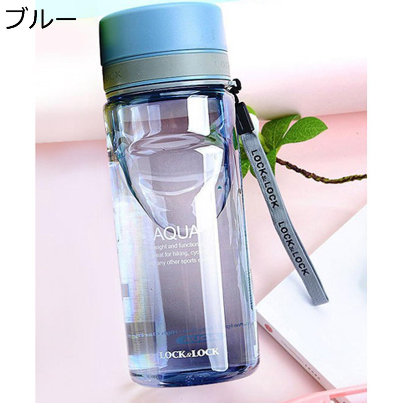 蓋付き水筒 直飲み 600ML クリアボトル ドリンクボトル すいとう 給水 漏れなし 高...