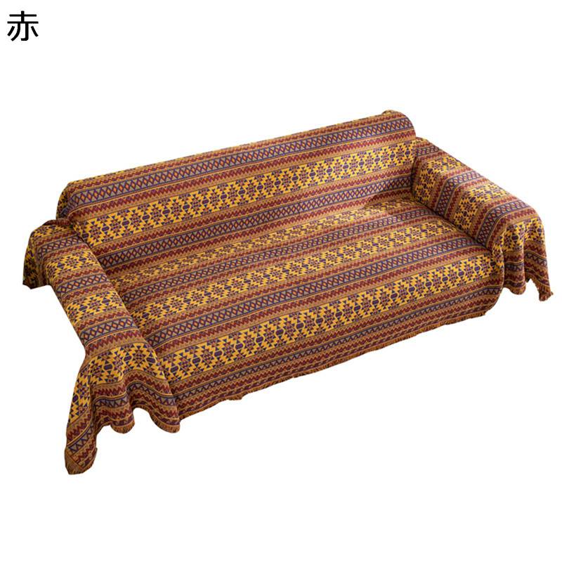 Sofa Covers - ソファーカバー 綿 マルチカバー ブランケット ネイティブ柄 防塵 ベッドカバー テーブルクロス 民族風 犬猫用 フリンジ付き 汚れ防止 洗える 肘付き 肘なし 毛布 ひざかけ インテリア