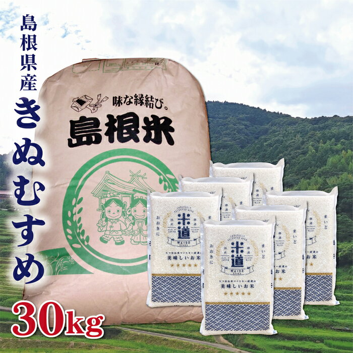 米 30kg 送料無料 白米 きぬむすめ 令和二年産 島根県産 30キロ お米 玄米...