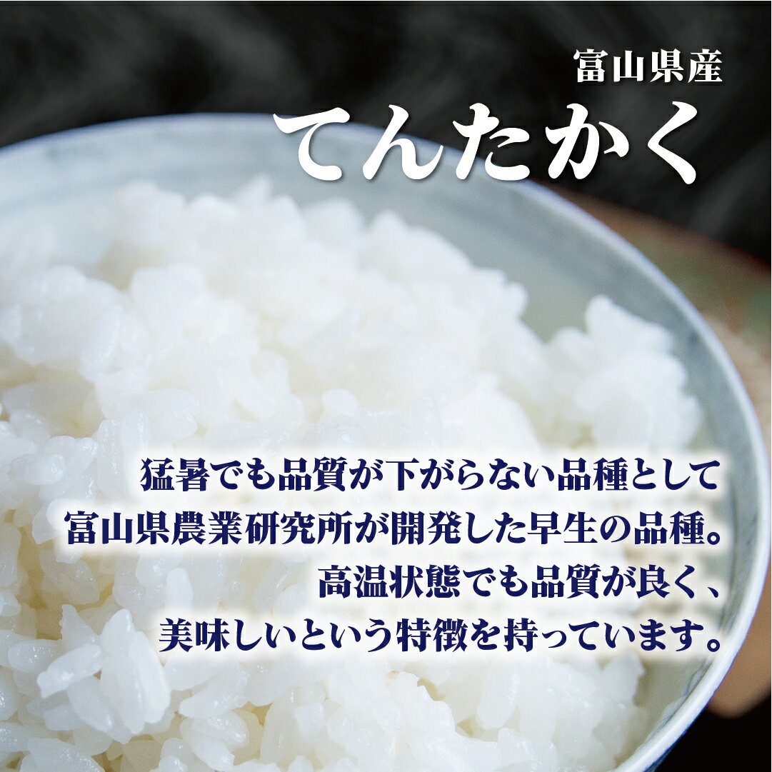 【新米】 米 30kg 送料無料 白米 無洗米 てんたかく 5kg×6 令和四年産 無洗米 富山県産 30キロ お米 玄米 ごはん 一等米 単一原料米 保存食 真空パック 高級 保存米