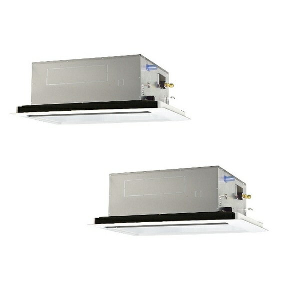 三菱　PLZX-ZRMP80SL3　業務用エアコン 2方向天井カセット スリムZR 同時ツイン 3馬力 単相 200V ワイヤード [∀♪]