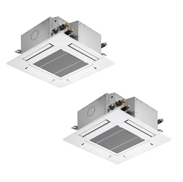 三菱 PLZX-ZRMP80G5 業務用エアコン 4方向天井カセット コンパクトタイプ スリムZR 同時ツイン P80形 3..