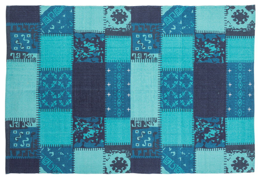 東谷　TTR-132BL　ラグ W190×D130 [♪]