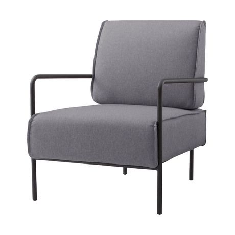 [メーカー欠品中]東谷 MYS-401GY ラウンジチェア W64×D77×H80×SH40cm [♪]