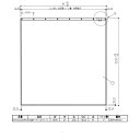 TOTO EKK04069N1 シャワーカーテン 16型 ポリエステルカ-テン 寸法:W1690×H1530 ホワイト