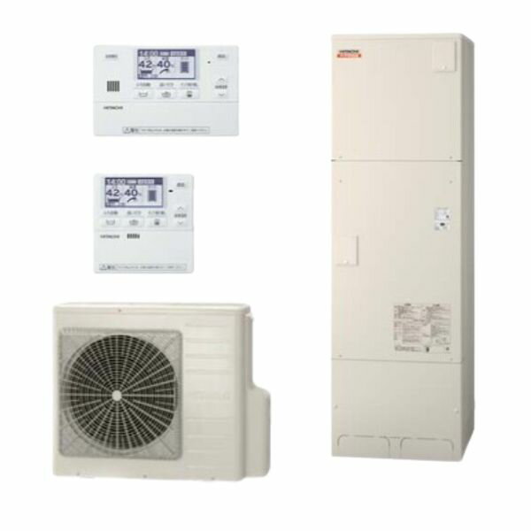 日立 『BHP-F37XDK+無線LANアダプター付属リモコン+脚カバー』 エコキュート フルオート 水道直圧給湯 標準タンク 寒冷地仕様 370L ♪