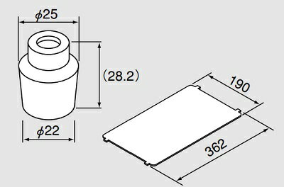 給湯器 部材 ノーリツ　【BFユニットバス用セット 0701686】　釜本体脚・釜本体遮熱板