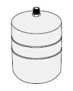 石油ふろ給湯器 ノーリツ 部材 【膨張タンク(給湯・暖房兼用)ST-17 0707478】