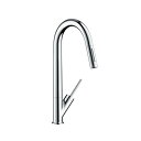 セラトレーディング HG10821A アクサースタルク キッチン用湯水混合栓(スパウト引出しタイプ) クロム ♪