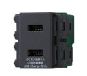 電設資材 パナソニック WN1476H 埋込(充電用)USBコンセント2ポート グレー