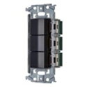 電設資材 パナソニック WNSS50224B SO-STYLE 埋込スイッチセット スイッチC 3路×2 スイッチE 4路 マットブラック