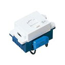 電設資材 パナソニック WN4624CWK(発注単位:5) 埋込C付テレホンモジュラジャック 6極4心 フル端子 セラミックホワイト