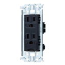 電設資材 パナソニック WTL11523B アドバンスシリーズ 埋込扉付アースターミナル付接地ダブルコンセント 金属枠付 プレート別売 ブラック