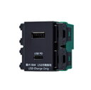 電設資材 パナソニック WN1477B 埋込充電用USBコンセント2ポート 18W USB-A・C ブラック