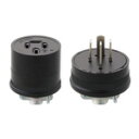 電設資材 パナソニック WA1415(発注単位:5) ブラック コードコネクタ セット品 接地3P 15A 250V