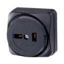 電設資材 パナソニック WK1220B(発注単位:10) ブラック 角型コンセント 2P 20A 250V