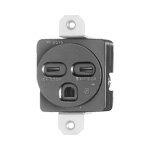 電設資材 パナソニック WCF53014B(発注単位：10) 黒 機器用 埋込コンセント 接地2P 15A 250V ※受注生産品 [§]