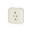 電設資材 パナソニック WK3730W(発注単位:5) 小型接地2P30A角型コンセント 250V ホワイト