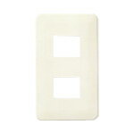 電設資材 パナソニック WN6202WK(発注単位：5) 腰高ワンタッチモダンプレート 2コ用