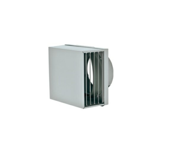 メルコエアテック　AT-150KMGS　角形耐外風フード (左右開口タイプ) 縦ギャラリ 外壁用 (ステンレス製/..