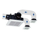 高須産業 TK-225R3L 換気扇 天井用換気扇 パイプ径φ100 開口寸法225〜240mm角 3室同時換気 標準タイプ 24時間換気対応 格子パネル