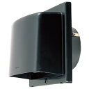 日本キヤリア/旧東芝 換気扇 システム部材 長形パイプフード 【DV-202PS(K)】 φ150用 樹脂製・シャッター付 ブラックシリーズ