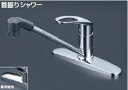 混合栓 KVK KM5091ZTF 流し台用シングルレバー式シャワー付混合栓 寒冷地用