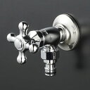 水栓金具 KVK K115CSPJ 屋外ホース接続ニップル付水栓
