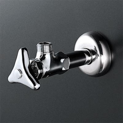 止水栓 KVK　K6-P2　アングル形止水栓 銅パイプ ナットなし 固定こま